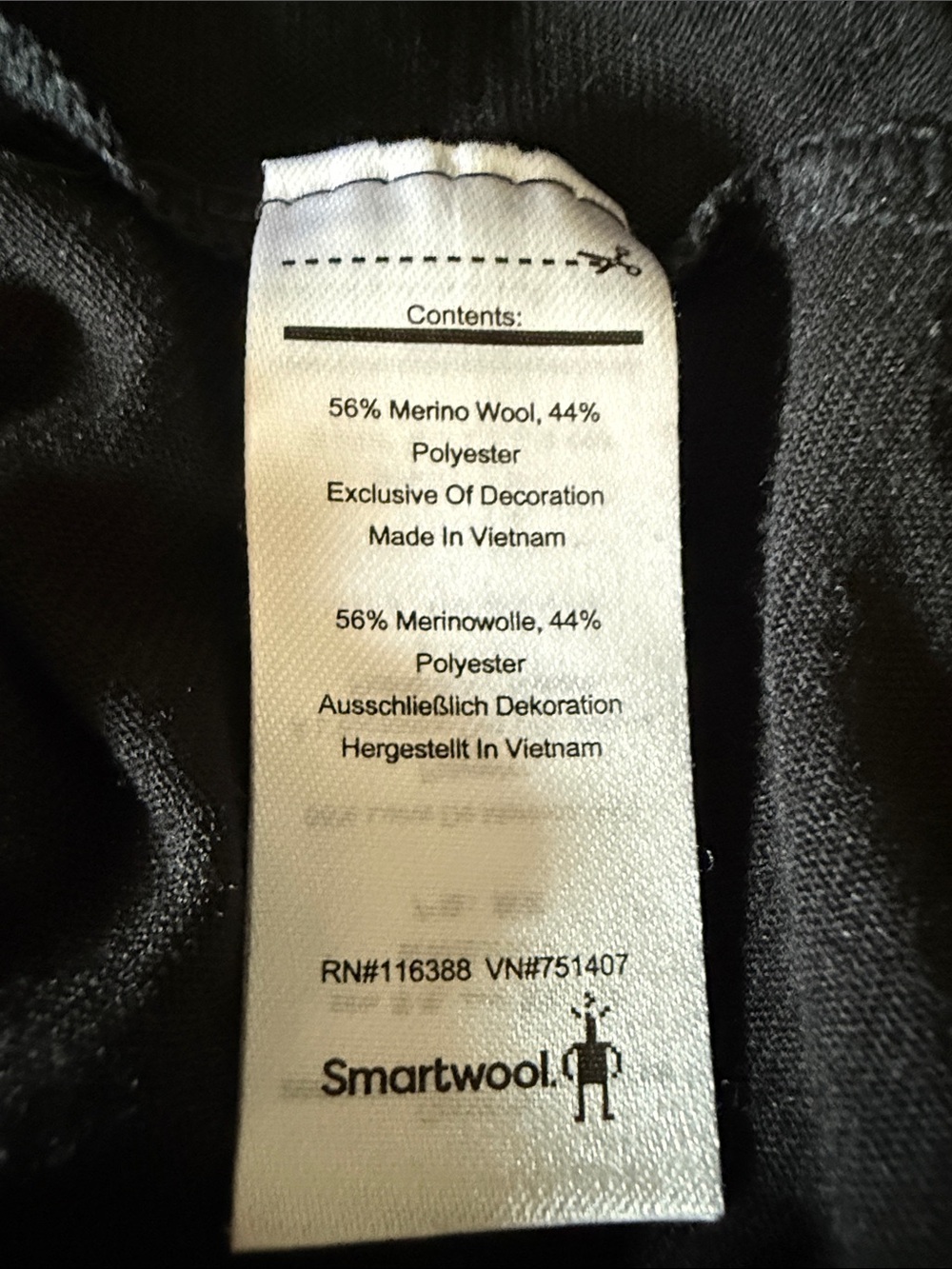 Smartwool Merino Sport 150 Women's Black Long Sleeve Baselayer Graphic T Small - Picture 6 of 8